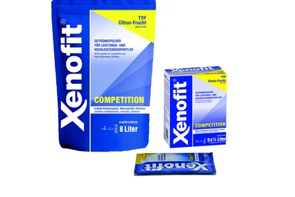 Xenofit © Xenofit GmbH Xenofit Competition Getränkepulver in verschiedenen Verpackungsgrößen
