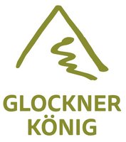 Logo con simbolo di montagna e testo Glockner König