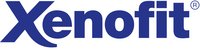 Logo von Xenofit in blauer Schrift
