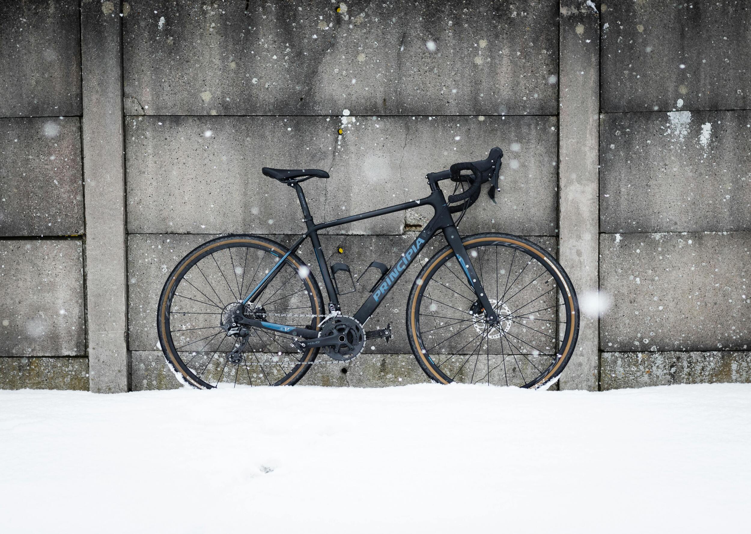 Wenn der Schnee fällt wird es Zeit das Roadbike einzuwintern © Mark Hansen